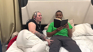 Livie Blainn Milks Cory Strokes While Reading