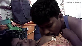 Indian wife big boobs kissing aa