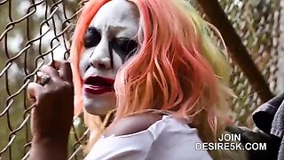 Hardcore MILF Ebony in Cosplay Cumshot Halloween Special