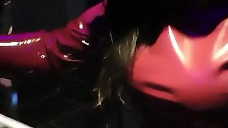 Tubed up with the Piss Bag and Locked in the Chastity