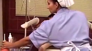 Nurse gets an enema