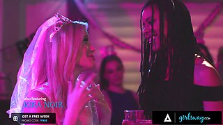 Jade Baker & Charlotte Stokely: Hot MILF and Bachelorette Party Stripper Get Wild and Wet