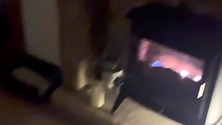 I Keep My Chastity Slave on Show Naked Stood Inside My Display Cabinet in the Living Room.