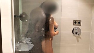 Blowjob blonde sucks big cock