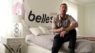 Hardcore double blonde blowjob