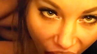 Hot homemade foot fetish & blowjob for a lover from a hot bitch Monika Fox