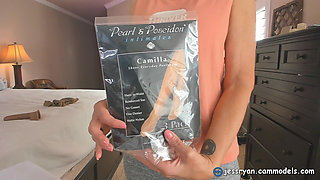 Pantyhose Sheer Nylon Footjob with Cock