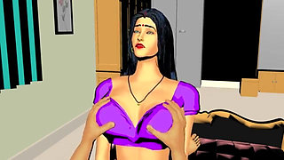 Aj mene apni sexy bhabi ku bed per choda