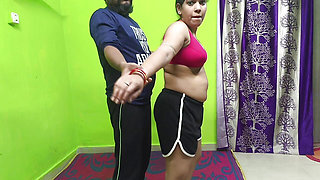 The Yoga Master Fucking Me Hard When I Was Work Out In The Morning Time