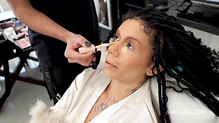 Behind the Scene from Super cute brazilians Mih Ninfetinha gets