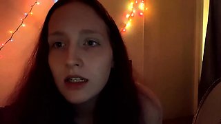 Teen solo fun masturbating when home alone