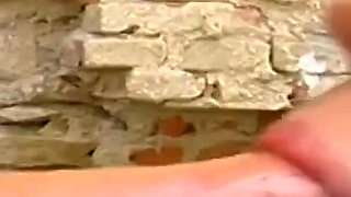 Experienced Dude Destroy All Fuck Holes of a Busty Blonde Outside
