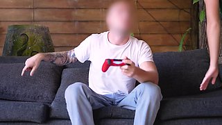 Mini-Dress Stepsis: Creamy Pussy Beats Gaming Any Day