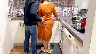 Desi Wife Salwar Kameez Romance - Hot Lip Lock, Boobs Pressed, Loud Moans, Navel Play