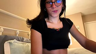 Shemale tranny enjoying solo masturbation