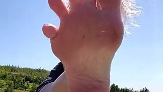 Lezlyan aka la_little_dancer_feet OnlyFans - On my hike, I