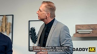 Daddy4k. fucking my bf's dad instead of reading books