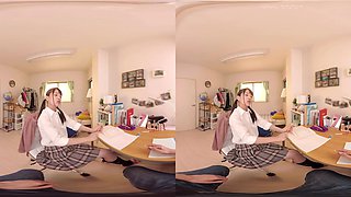 Warming Up My Virgin Tutor Part 1 - Slutty Asian Schoolgirl Hardcore