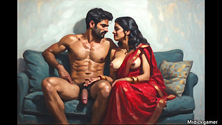 Indian aunty cheating with boss, hot sex in office stairs fucking indian bhabhi