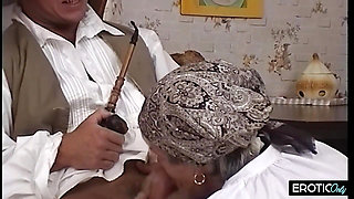 Farmer's grandma gets banged by the young man