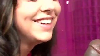 Ivy Winters sucks and fucks in interracial sex to get her creampie