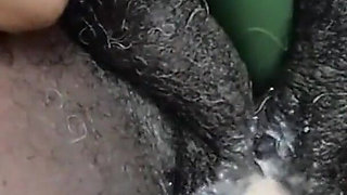 Creaming Fucking My Pussy with Dildo Stimulating My Clit with Vibrator