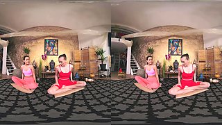 Stretching After The Yoga Class With Stacy Cruz And Cindy Shine