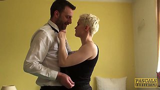 Fairy subslut Mila Milan fed sperm after ass-fuck hammering