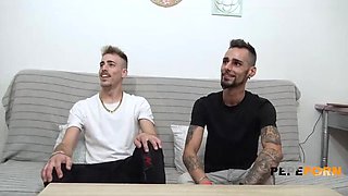 Mavi Burbujita Takes Two Cocks - Rough Threesome Fun with Squirting & Doggy Style!