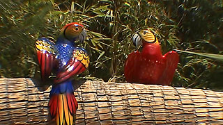 Teen Was Caught Masturbating at the Neighbor's Pool and Now Has to Suck His Old Cock!