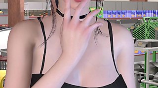 Ep3: Luna Masturbating in the Washroom with Her Dildo - Female Anchor Next Door