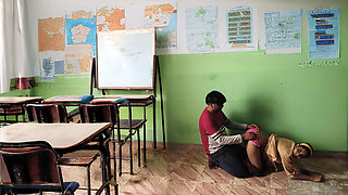 Desi Village College Couples Fucking in Classroom