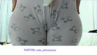Camel Toe in Pajamas Close up