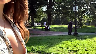 Hot busty amateur blonde babe jerking dick 3