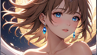 Quiet Joy: a Beautiful Young Woman in Magical Light