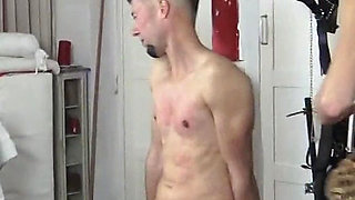 Spiky Chair with Electro T Plus Fucking Machine Riding with Whipping