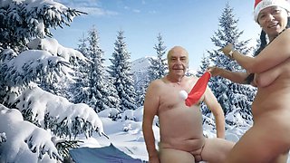 Sneak peek of Santa making me super hot with some cum and ride action