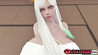 Yamato One Piece 3D Hentai Animation - Bath Towel Big Tits Pleasure, Toilet Pussy Licking & Floor Fingering Orgasm POV