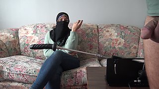 Egyptian Wife Humiliates Husband and Bought a Fucking Machine - Real Arab Cuckold Couple