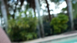 18 Year Old High School Girl Gets Creampied by Her Parents Pool!