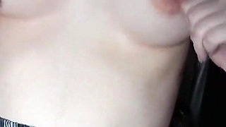 Virgin Plays with Her Nipples to Orgasm When She Is Home Alone