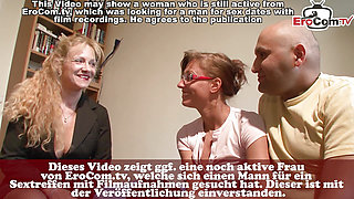 German amateur couple tries sex in front of camera for the first time