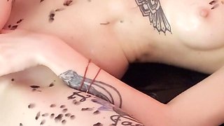 Submissive Kitty Takes Dildo in Her Mouth & Pussy
