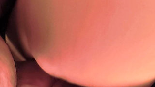 Getting a hot blowjob and fucking doggystyle from beautiful colorful blonde