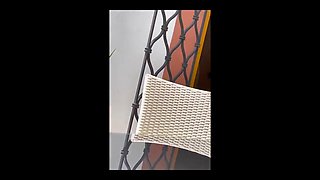 With Me in Restaurant Smoking Cigarette and Bouncing Boobs with Fun