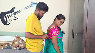 Indian Trailer Come to Home for Steaching Blowuse and Fuck Her Owner Full Night Sex Video with Huge Cock Hindi Audio