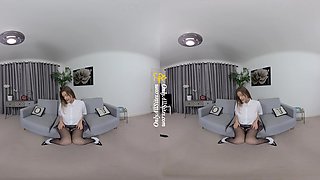 Lottii Rose - Sexy Amateur Teen In A School Girl Uniform Solo Striptease