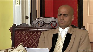 Elexis Monroe's Victorian Lust in a Threesome Tale