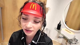 LilyCute McDonald's Girl Fucks Hard to Fix Mistake - Big Tits Amateur Doggy Style