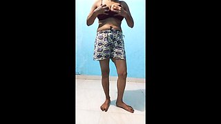 Indian Homemade Striptease and Masturbation